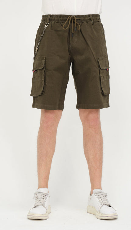 Keychain Cargo Shorts - Khaki - Ron Tomson