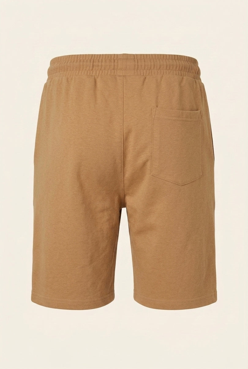 Knit Shorts - Camel - Back