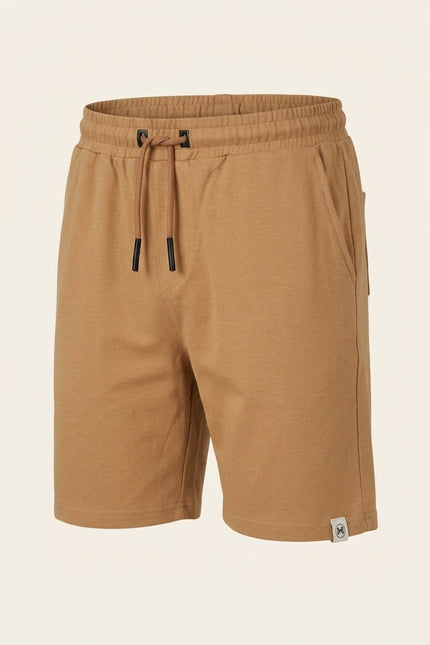 Knit Shorts - Camel - Front