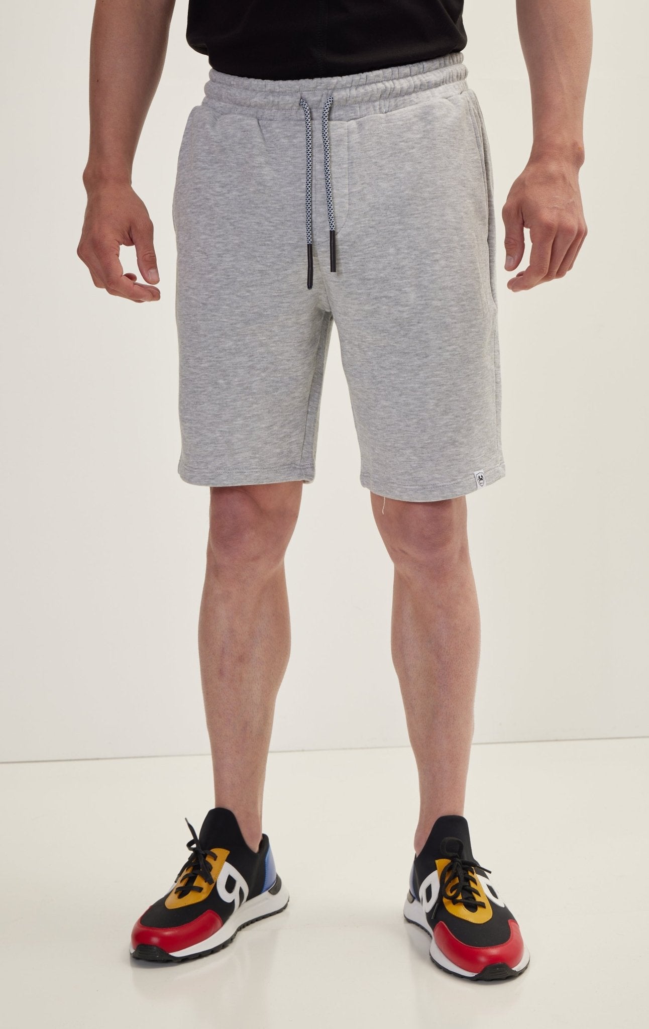 Knit Summer Shorts - Grey Melange - Ron Tomson