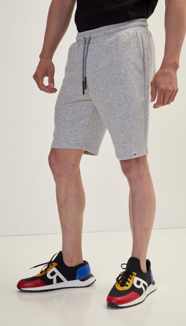 Knit Summer Shorts - Grey Melange - Ron Tomson