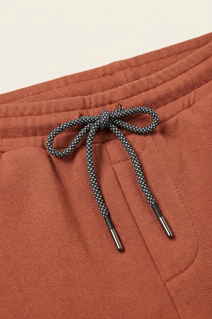 Knit Summer Shorts - Orange - Detail