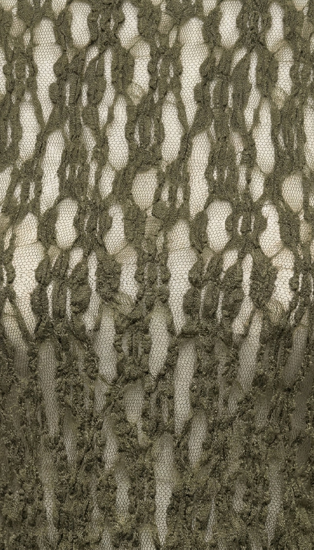 Lace Knit Top - Green - Detail