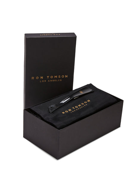 Leather Double Monk Strap Shoes - Black - Ron Tomson