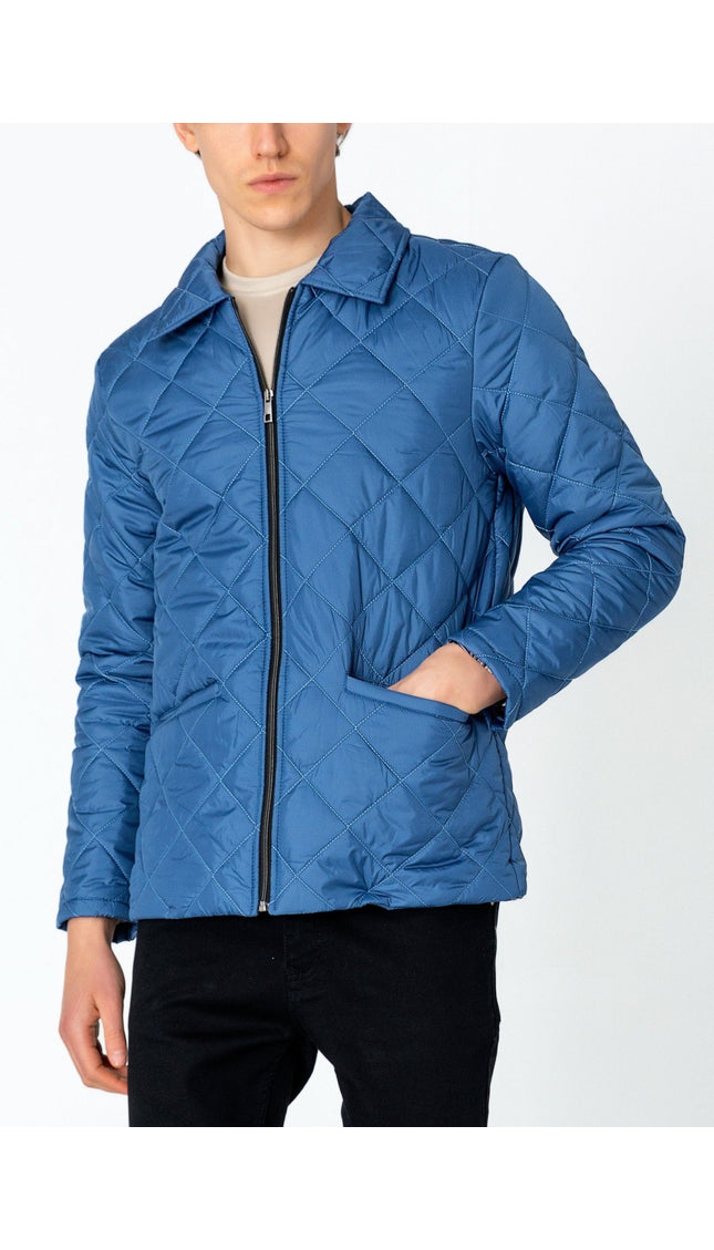 Light Padded Zipper Closure Jacket - Hawaii - Ron Tomson