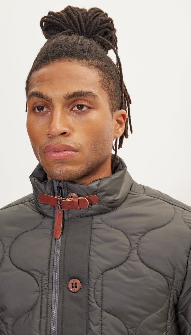 Light Padded Zipper - Up Coat - Anthracite - Ron Tomson