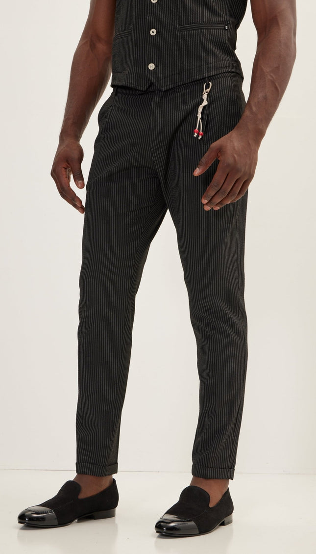 Lightweight Casual Pants - Black - Ron Tomson