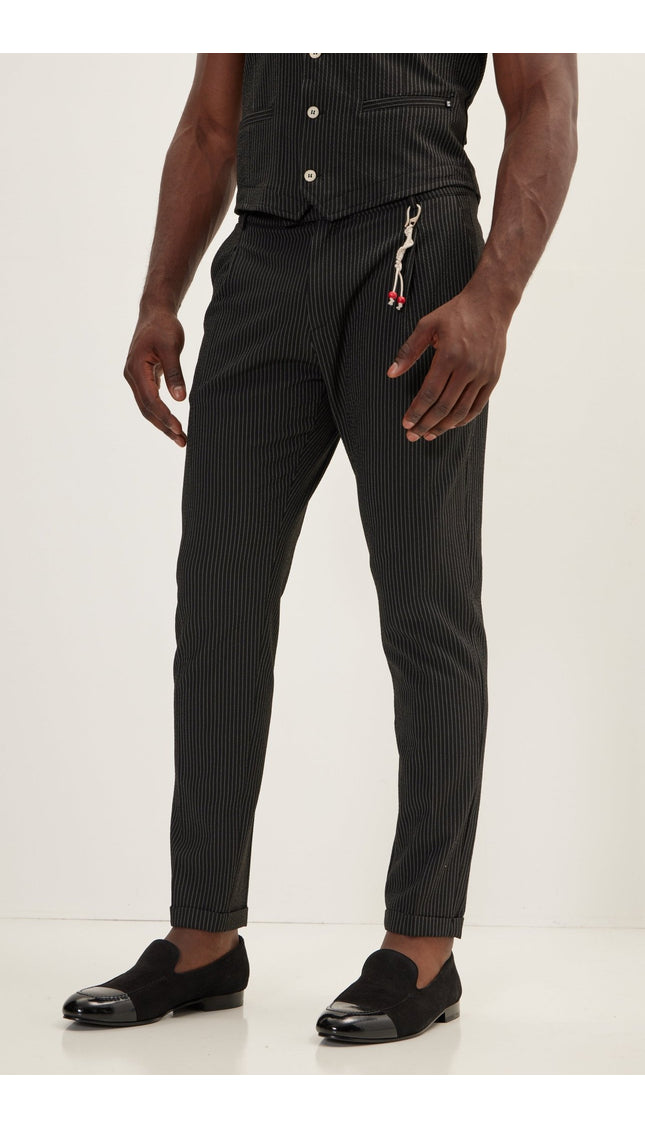 Lightweight Casual Pants - Black - Ron Tomson