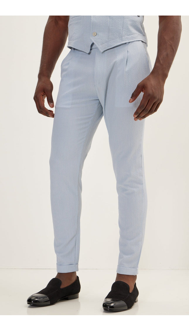 Lightweight Casual Pants - Blue - Ron Tomson