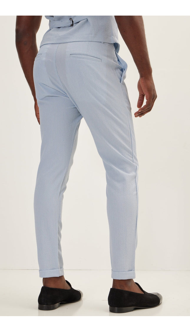 Lightweight Casual Pants - Blue - Ron Tomson
