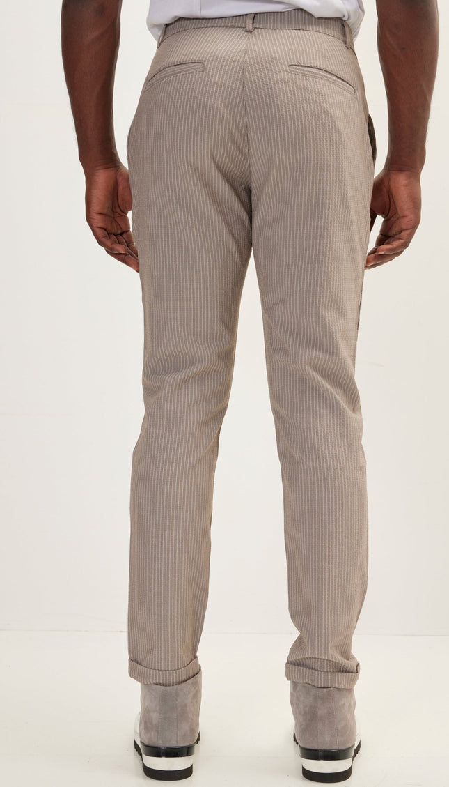 Lightweight Casual Pants - Brown - Ron Tomson