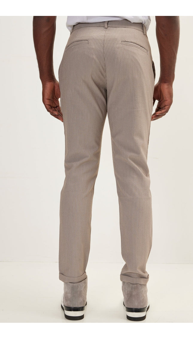 Lightweight Casual Pants - Brown - Ron Tomson