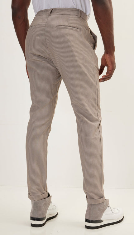 Lightweight Casual Pants - Brown - Ron Tomson