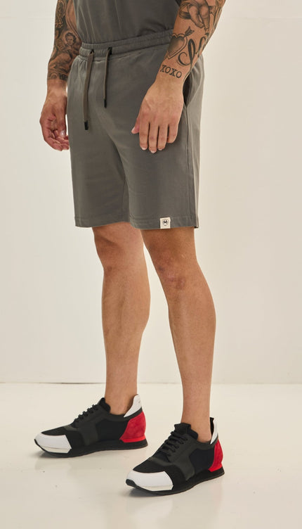 Lightweight Cotton Shorts - Anthracite - Ron Tomson