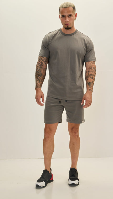 Lightweight Cotton Shorts - Anthracite - Ron Tomson