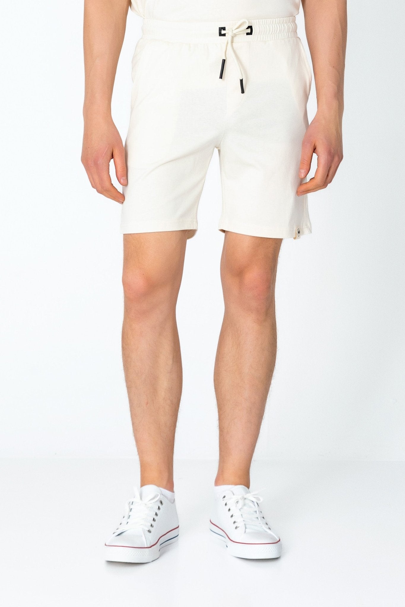 Lightweight Cotton Shorts - Beige - Ron Tomson