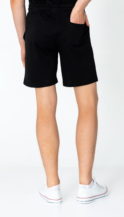 Lightweight Cotton Shorts - Black - Ron Tomson