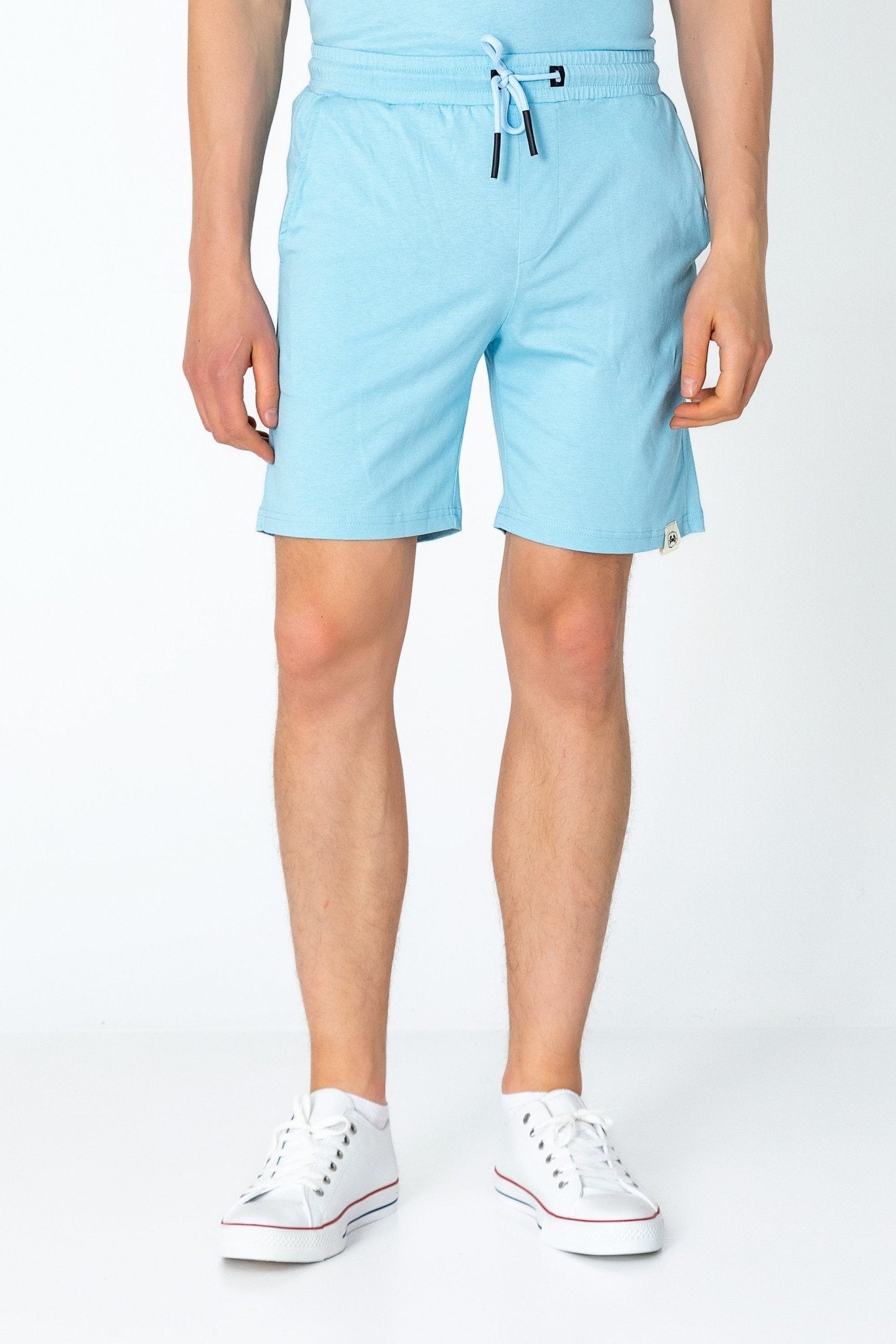 Lightweight Cotton Shorts - Blue - Ron Tomson