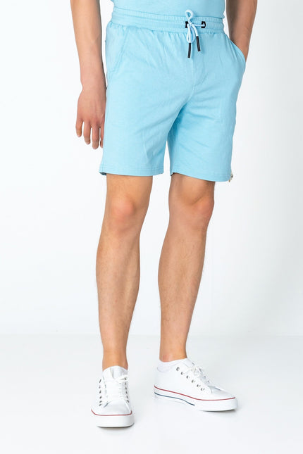 Lightweight Cotton Shorts - Blue - Ron Tomson