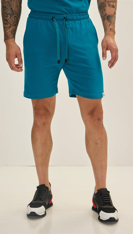 Lightweight Cotton Shorts - Enamel Blue - Ron Tomson