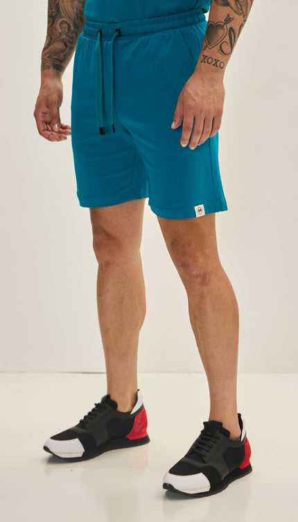 Lightweight Cotton Shorts - Enamel Blue - Ron Tomson