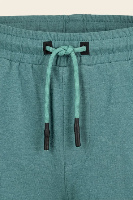 Lightweight Cotton Shorts - Teal Green - Detail