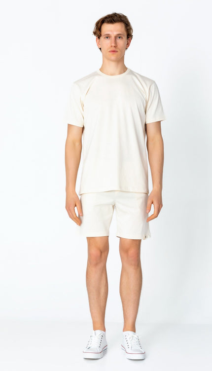 Lightweight Cotton T-shirt - Beige - Ron Tomson