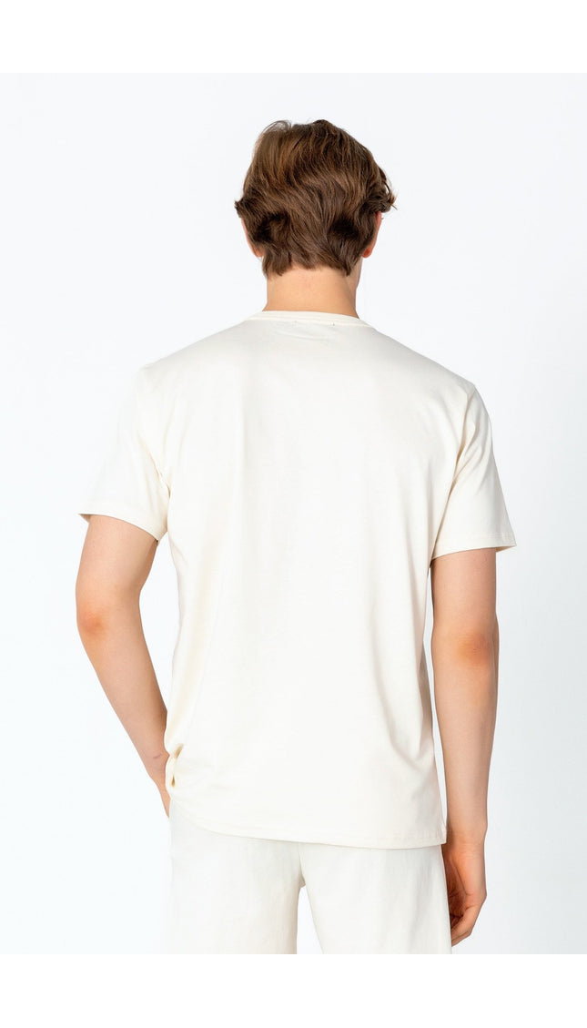 Lightweight Cotton T-shirt - Beige - Ron Tomson