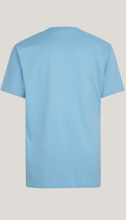 Lightweight Cotton T-shirt - Blue - Ron Tomson