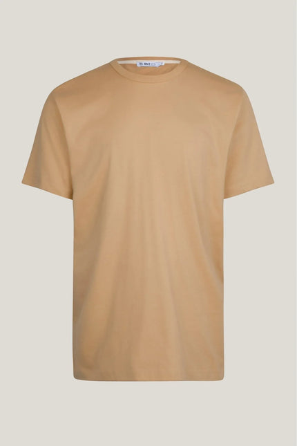 Lightweight Cotton T-shirt - Camel - Ron Tomson