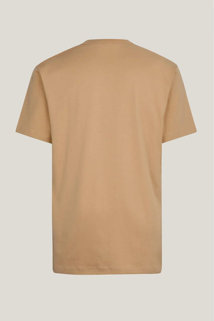 Lightweight Cotton T-shirt - Camel - Ron Tomson