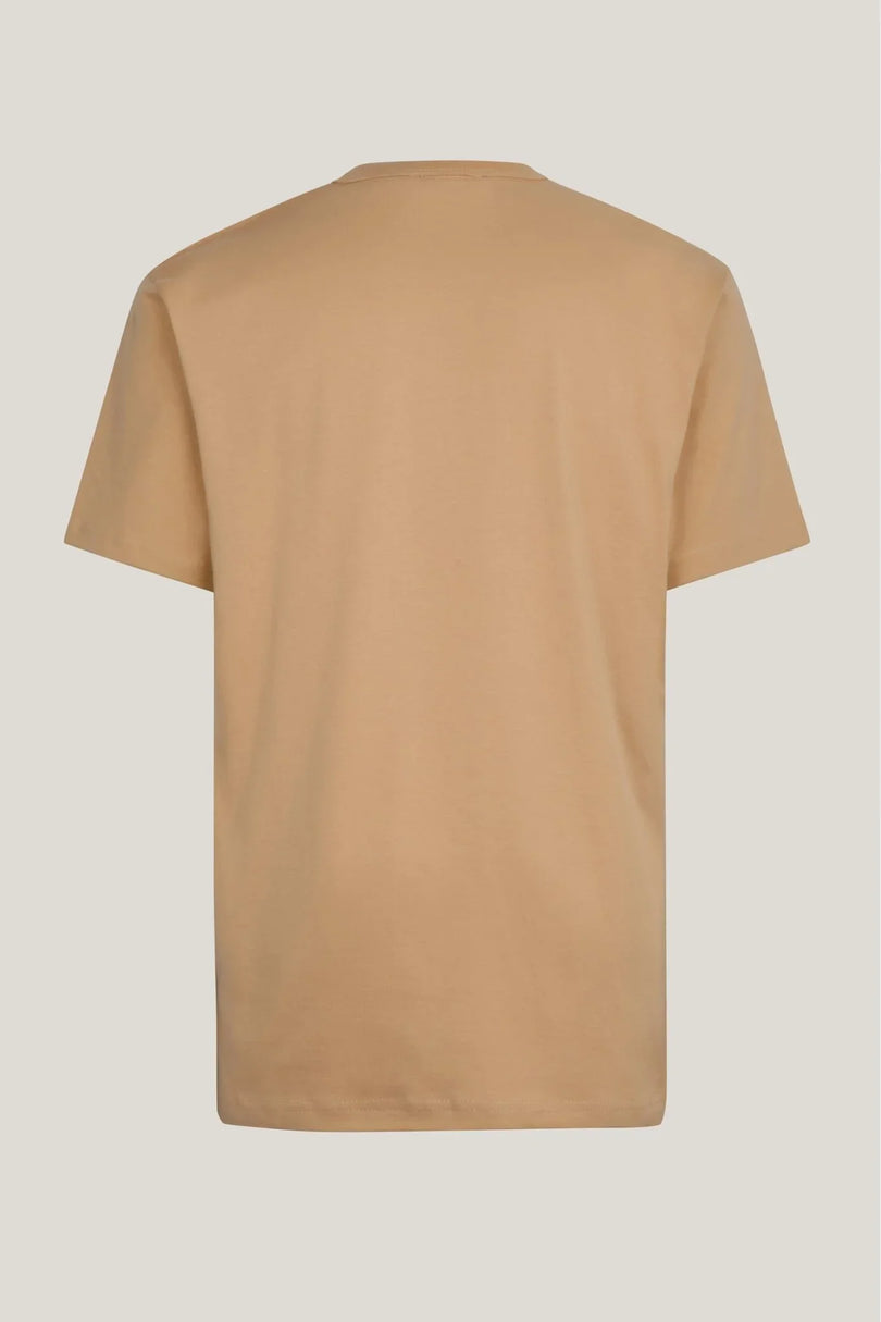 Lightweight Cotton T-shirt - Camel - Ron Tomson