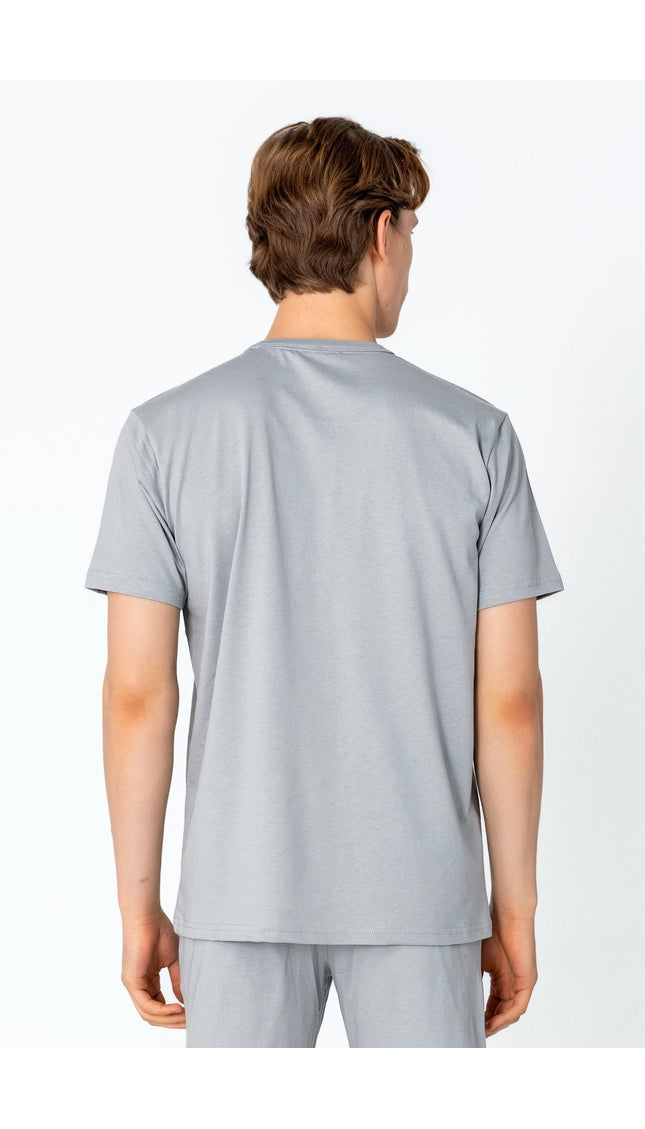 Lightweight Cotton T-shirt - Grey - Ron Tomson