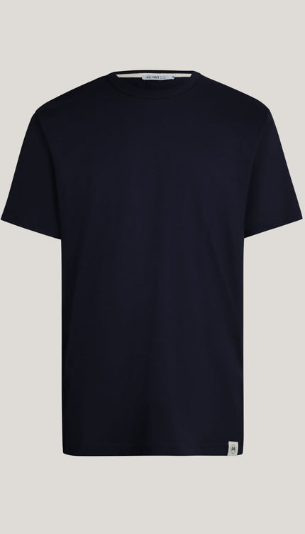 Lightweight Cotton T-shirt - Navy - Ron Tomson