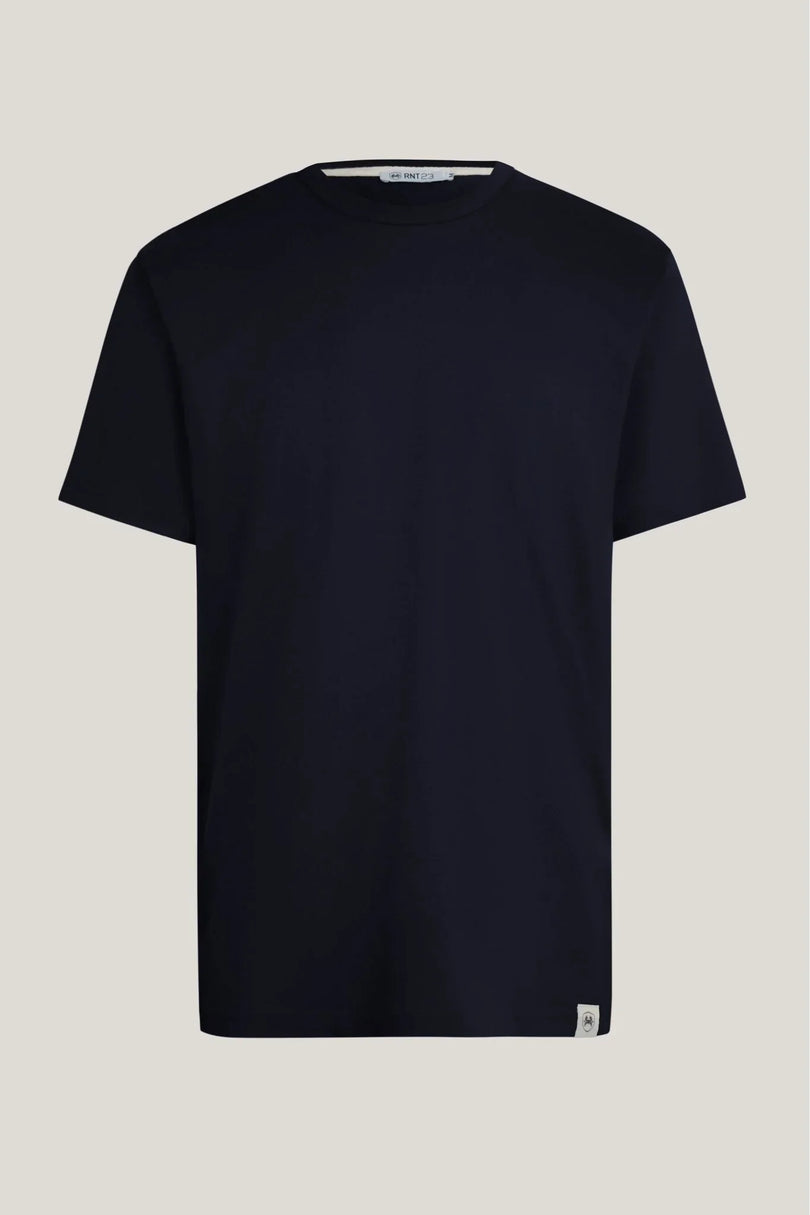 Lightweight Cotton T-shirt - Navy - Ron Tomson