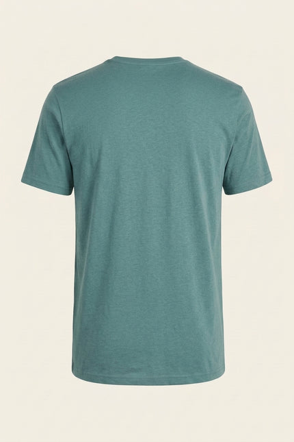 Lightweight Cotton T-shirt - Teal Green - Back