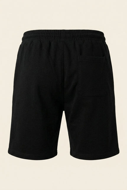 Lightweight Drawstring Shorts - Black - Back