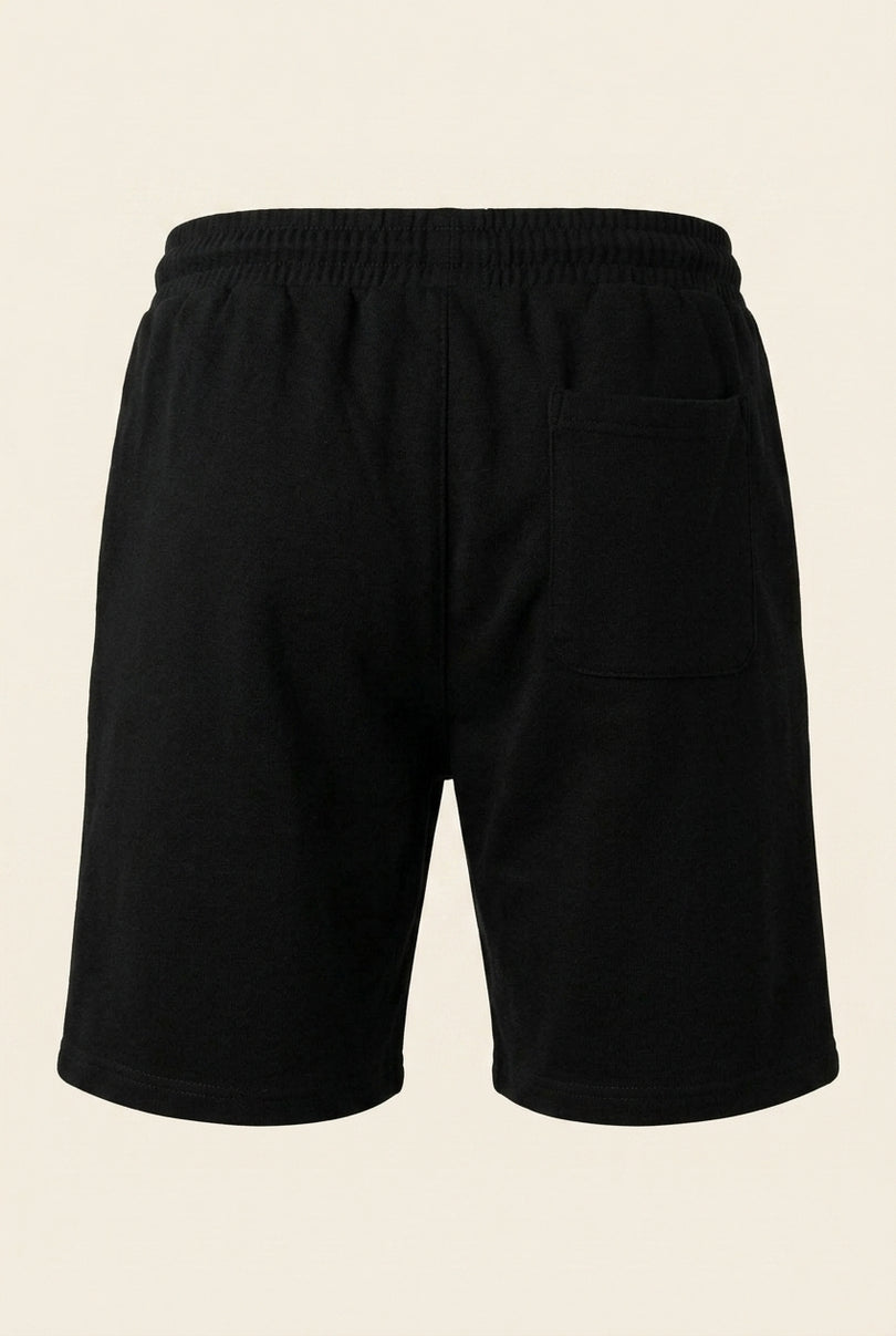 Lightweight Drawstring Shorts - Black - Back