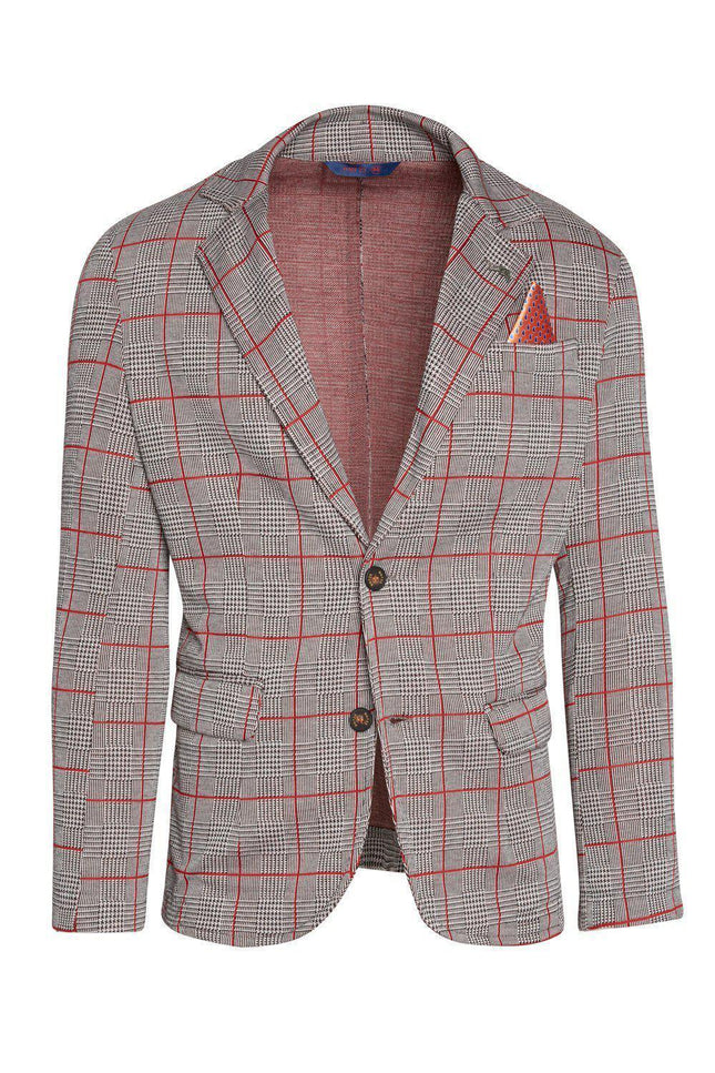 Lightweight Fitted Casual Blazer - Grey - Ron Tomson