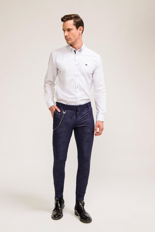 Lightweight Navy Camo Trouser - Ron Tomson