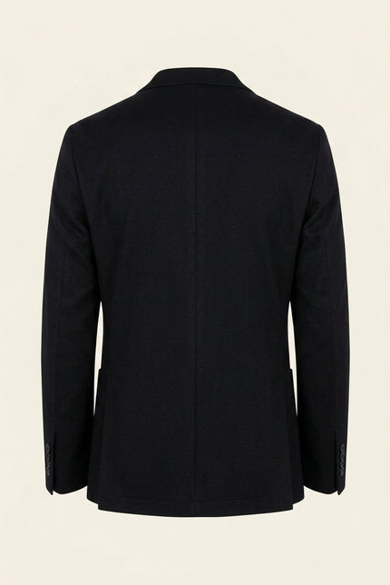 Lightweight Patch Pocket Jacket - Black - Back