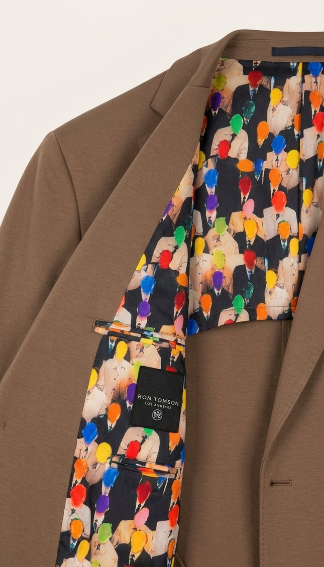 Lightweight Patch Pocket Jacket - Camel - Detail