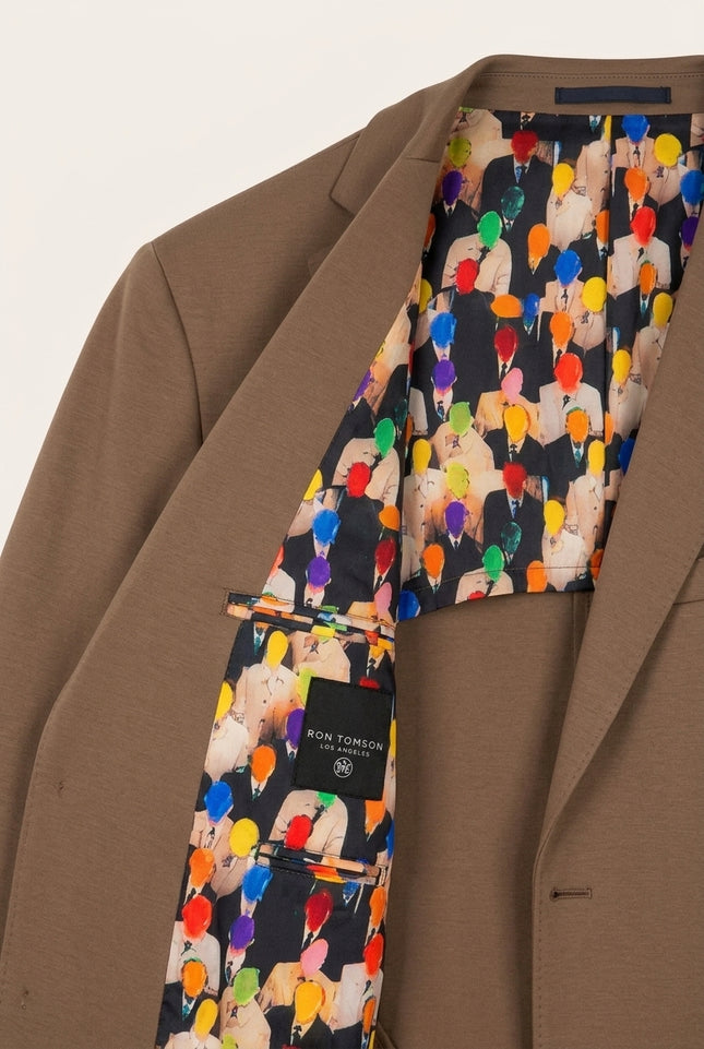 Lightweight Patch Pocket Jacket - Camel - Detail