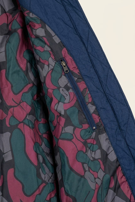Lightweight Quilted Jacket - Navy - Detail
