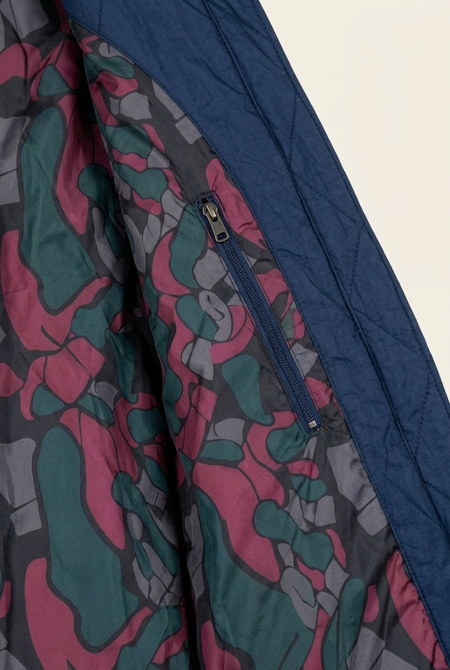 Lightweight Quilted Jacket - Navy - Detail