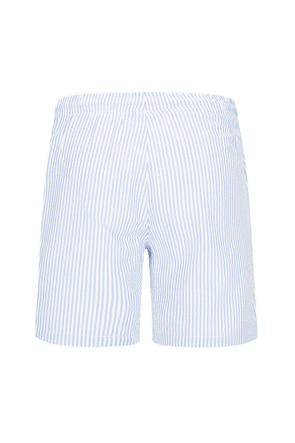 Lightweight Striped Shorts - Blue - Ron Tomson