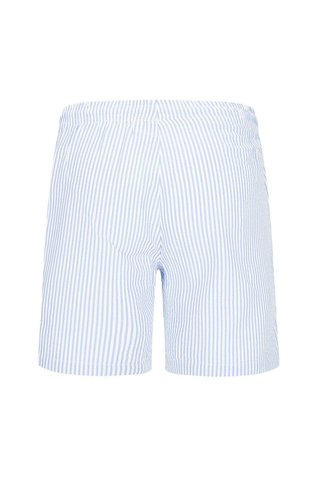 Lightweight Striped Shorts - Blue - Ron Tomson