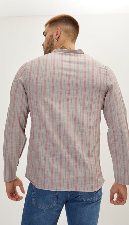 Linen Shirt - Grey - Ron Tomson