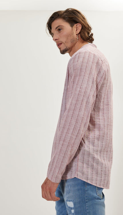 Linen Shirt - Pink - Ron Tomson