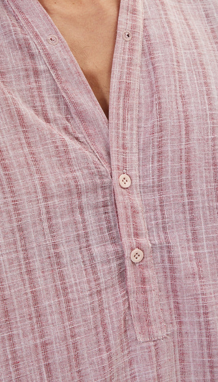 Linen Shirt - Pink - Ron Tomson